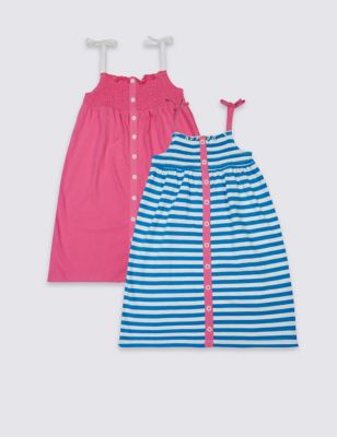 2 Pack Pure Cotton Dress &#40;3 Months - 5 Years&#41;